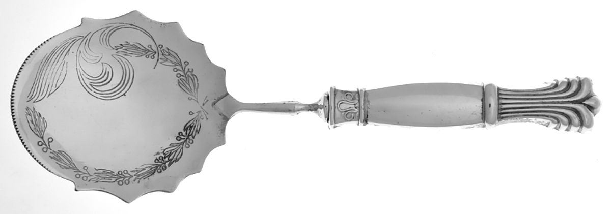 Sterling Flatware Tomato Server with Silverplate Blade by Unknown Mfg Silver-1