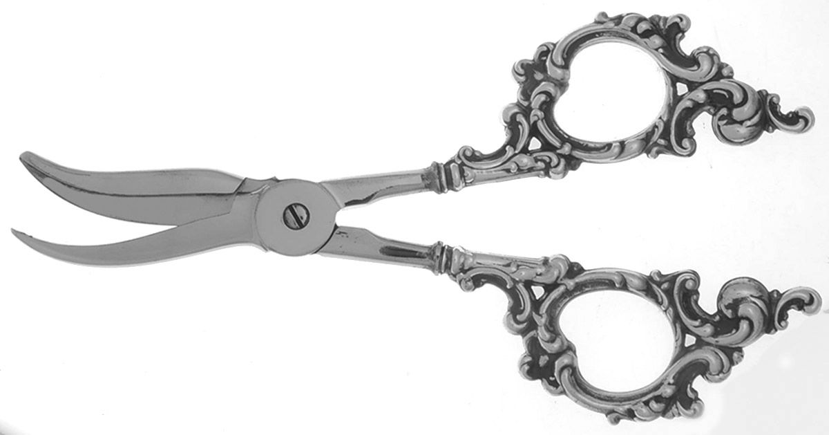 Sterling Flatware Grape Shears with Hollow Handle by Unknown Mfg Silver-1
