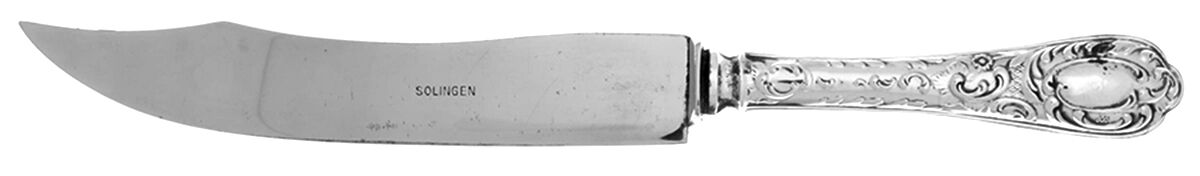 Sterling Flatware Large Stainless Blade Roast Carving Knife by Unknown Mfg Silver-1