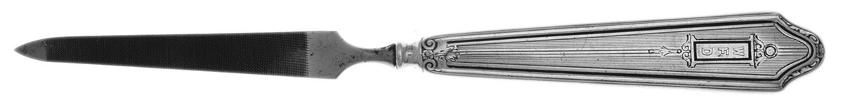Sterling Flatware Hollow Handle Nail File by Unknown Mfg Silver-1