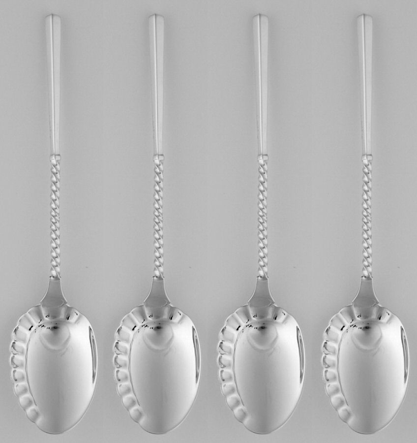 Sterling Flatware Sorbet Spoon - Set of 4 by Unknown Mfg Silver-1