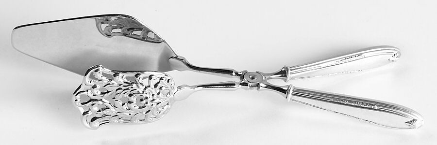 Sterling Flatware Solid Pastry Tongs by Unknown Mfg Silver-1