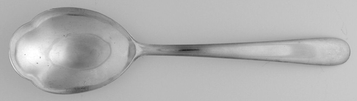 Sterling Flatware Solid Salad Serving Spoon by Unknown Mfg Silver-1