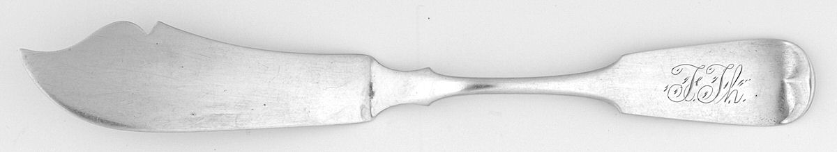 Sterling Flatware Flat Handle Master Butter Knife by Unknown Mfg Silver-1