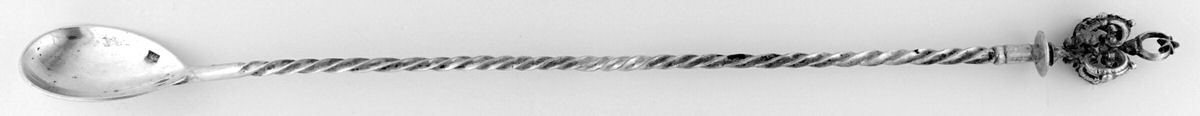 Sterling Flatware Large Claret Spoon, Solid Piece by Unknown Mfg Silver-1