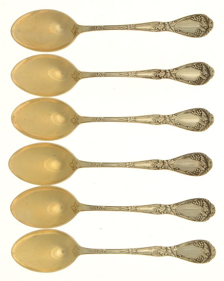 Sterling Flatware Demitasse Spoon - Set of 6 by Unknown Mfg Silver-1