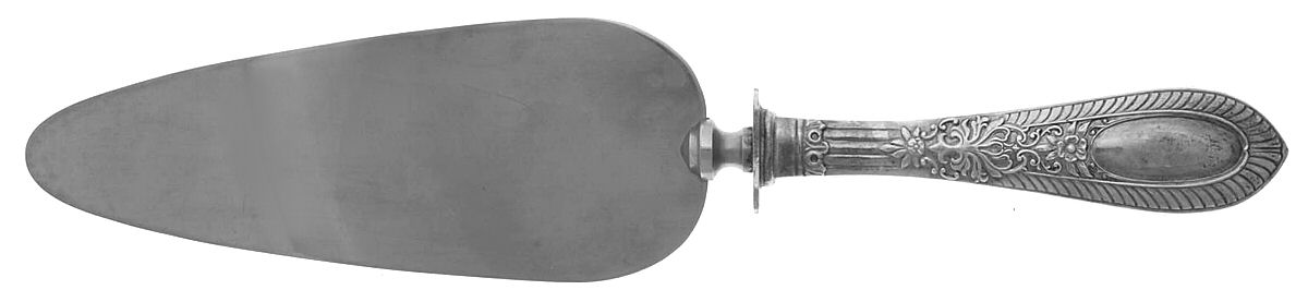 Sterling Flatware Pie Server with Stainless Blade by Unknown Mfg Silver-1