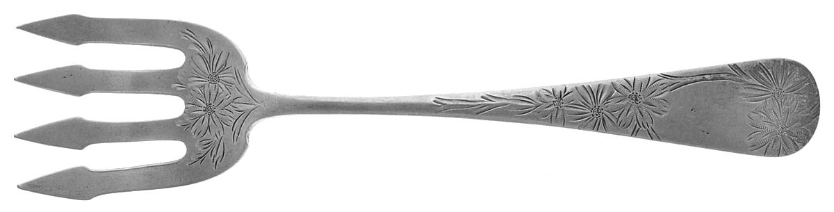 Sterling Flatware Large Solid Tined Sardine Serving Fork by Unknown Mfg Silver-1
