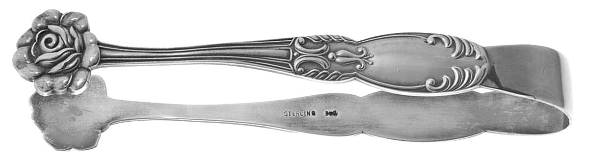 Sterling Flatware Sugar Tongs by Unknown Mfg Silver-1