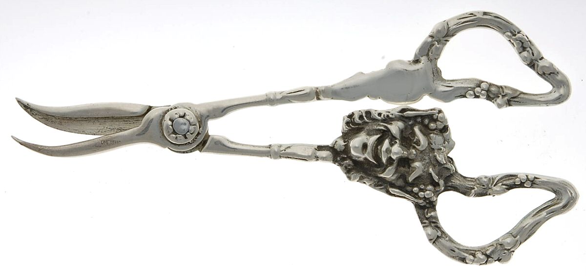 Sterling Flatware Grape Shears with Hollow Handle by Unknown Mfg Silver-1