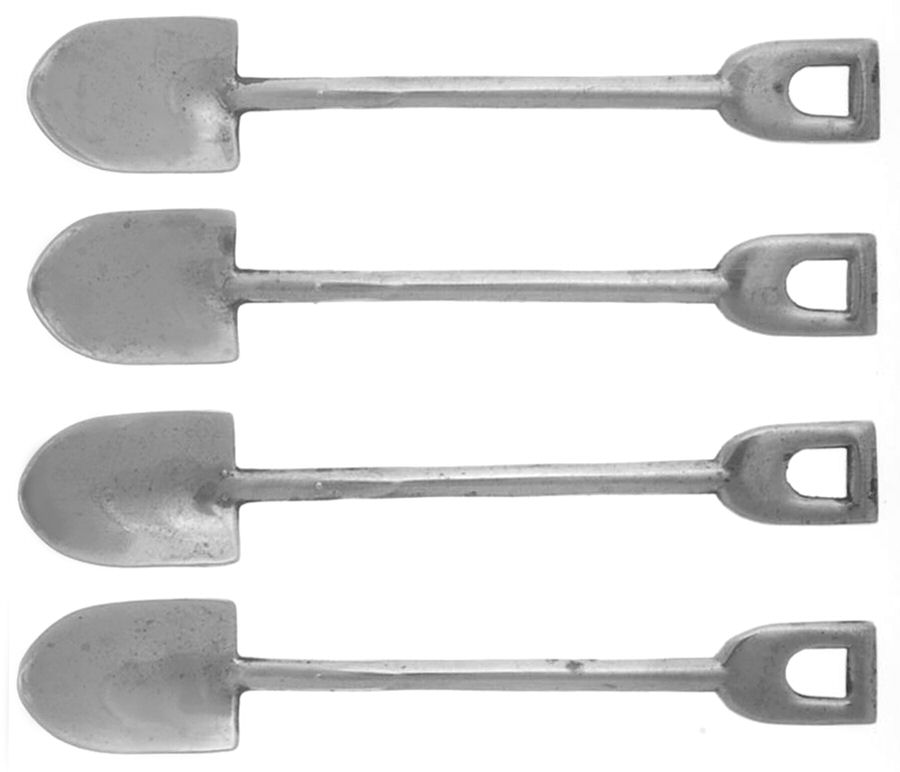 Sterling Flatware Individual Salt Spoon - Set of 4 by Unknown Mfg Silver-1