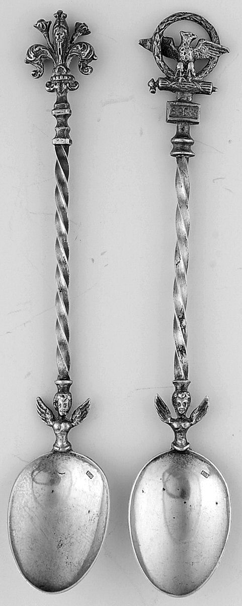 Sterling Flatware Demitasse Spoon - Set of 2 by Unknown Mfg Silver-1