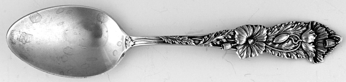 Sterling Flatware Five O'Clock Spoon by Unknown Mfg Silver-1