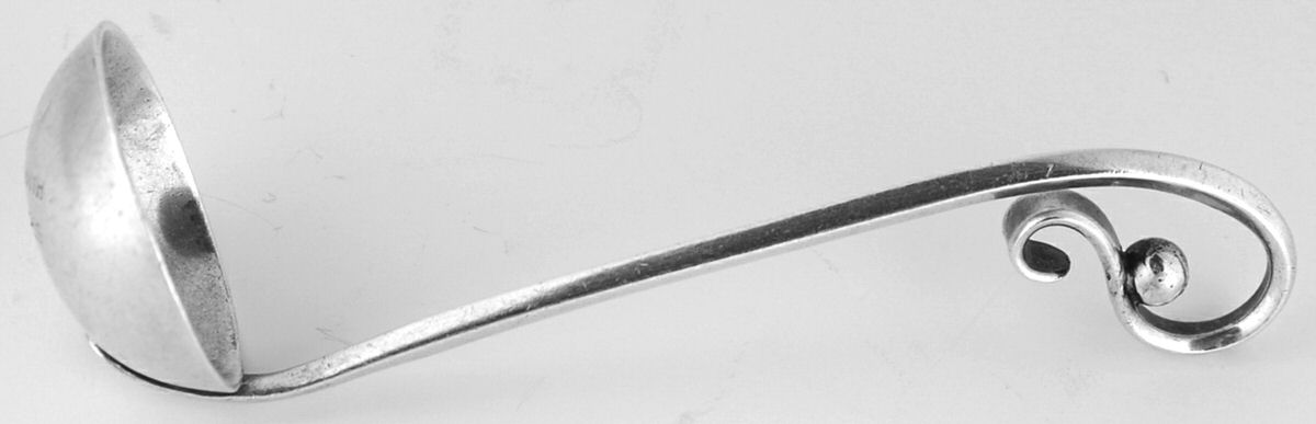 Sterling Flatware Mustard Spoon by Unknown Mfg Silver-1