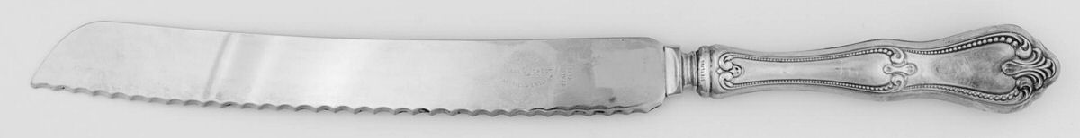 Sterling Flatware Wedding Cake Knife with Stainless Blade by Unknown Mfg Silver-1