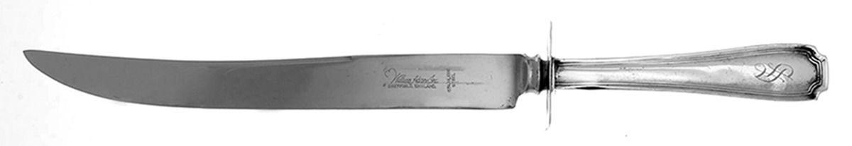 Sterling Flatware Large Stainless Blade Roast Carving Knife by Unknown Mfg Silver-1