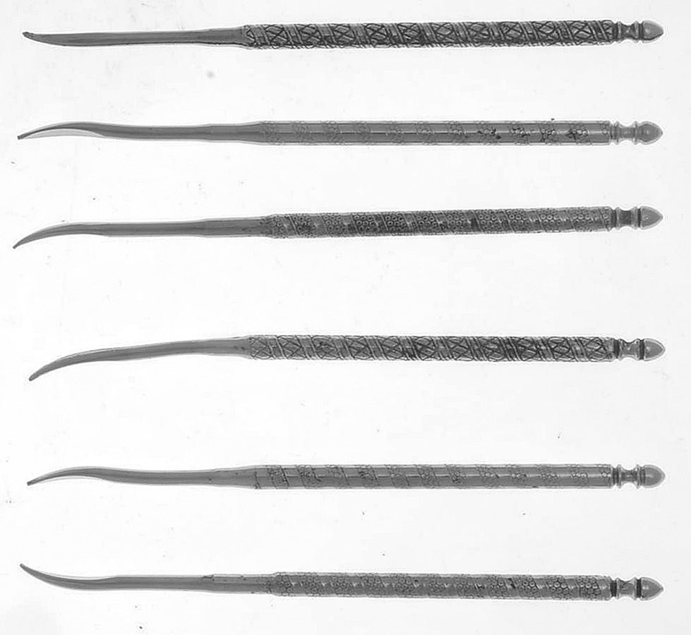 Silverplate Flatware (Set of 6) Nut Pick by Unknown Mfg Silver-1
