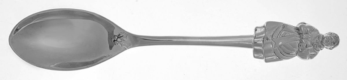 Silverplate Flatware Oversize Solid Salad Serving Spoon by Unknown Mfg Silver-1
