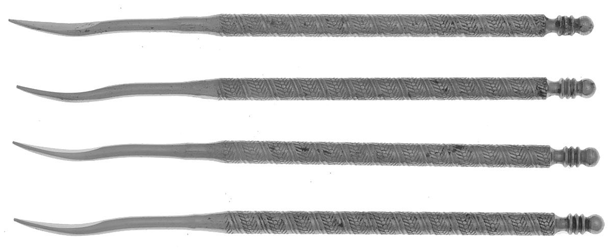 Silverplate Flatware Nut Pick - Set of 4 by Unknown Mfg Silver-1