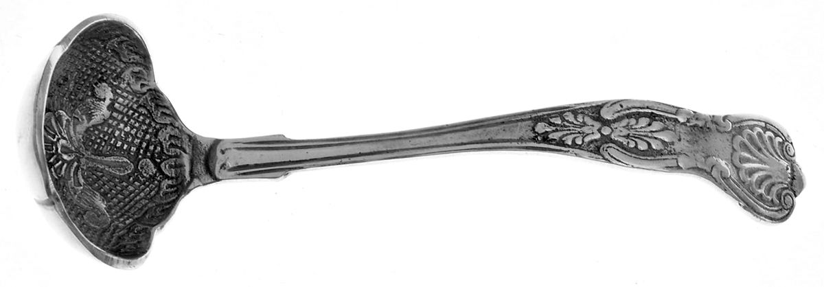 Silverplate Flatware Solid Piece Cream Ladle by Unknown Mfg Silver-1