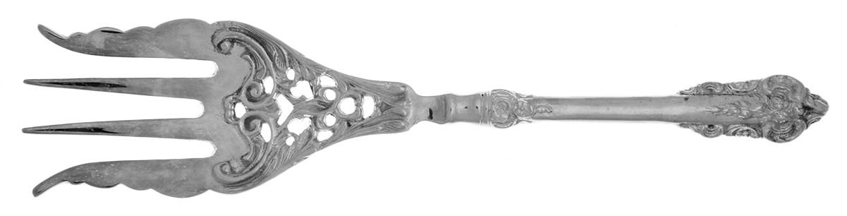 Silverplate Flatware Hollow Handle Entree Fork by Unknown Mfg Silver-1
