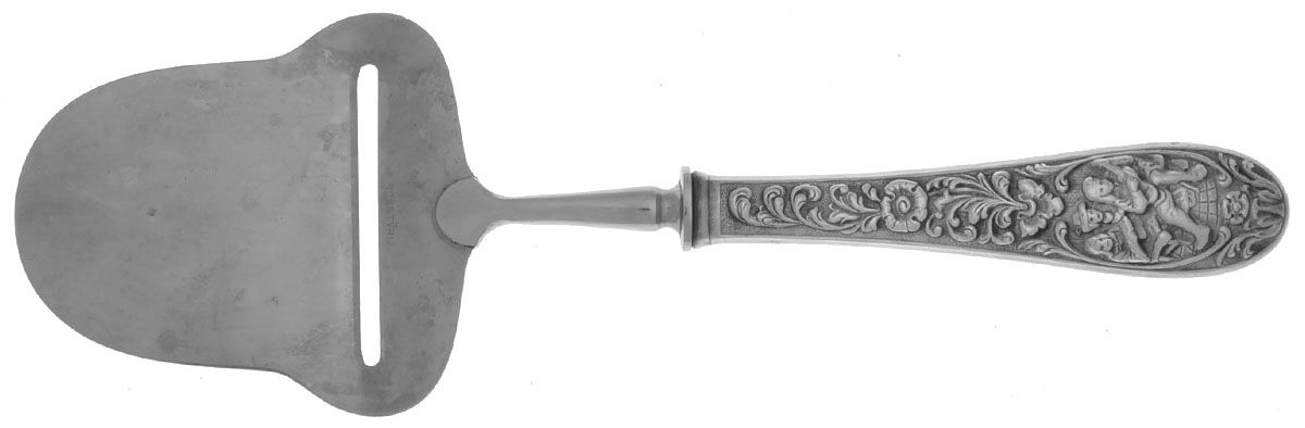 Silverplate Flatware Cheese Plane with Stainless Plane by Unknown Mfg Silver-1