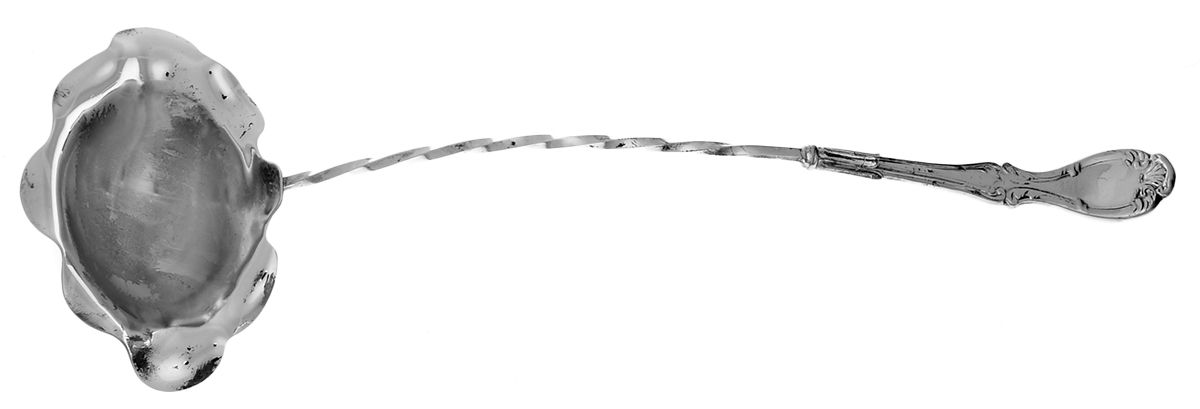 Silverplate Flatware Punch Ladle with Double Lipped Bowl by Unknown Mfg Silver-1