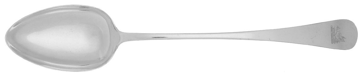 Silverplate Flatware Large Solid Dressing Spoon by Unknown Mfg Silver-1