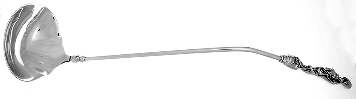 Silverplate Flatware Soup Ladle with Silverplate Bowl by Unknown Mfg Silver-1