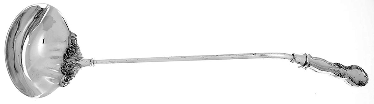 Silverplate Flatware Soup Ladle with Silverplate Bowl by Unknown Mfg Silver-1