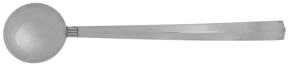 Silverplate Flatware Oversize Solid Salad Serving Spoon by Unknown Mfg Silver-1