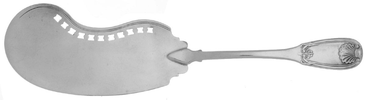 Silverplate Flatware Pierced Fried Oyster Server by Unknown Mfg Silver-6
