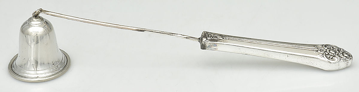 Silverplate Flatware Silverplate Candle Snuffer by Unknown Mfg Silver-1