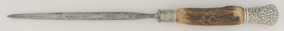 Silverplate Flatware Large Roast Steel Rod Knife Sharpener by Unknown Mfg Silver-1