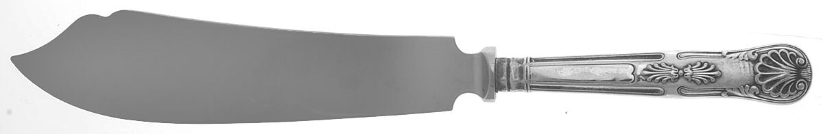 Silverplate Flatware Cake Knife with Stainless Blade by Unknown Mfg Silver-1