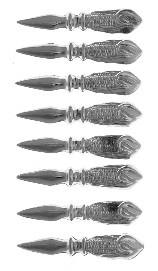 Silverplate Flatware Corn Spear (Set of 8) by Unknown Mfg Silver-1
