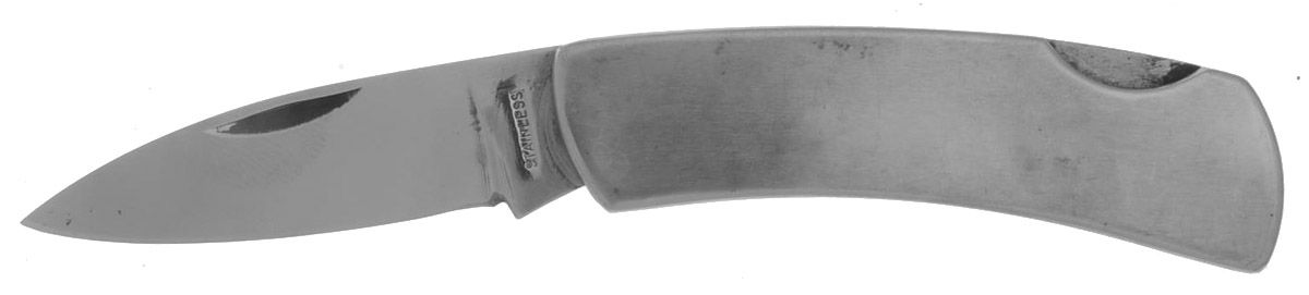 Stainless Flatware 3" Pocket Knife by Unknown Mfg Silver-1