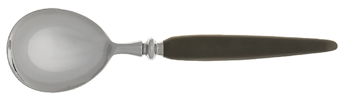 Stainless Flatware Solid Salad Serving Spoon by Unknown Mfg Silver-1