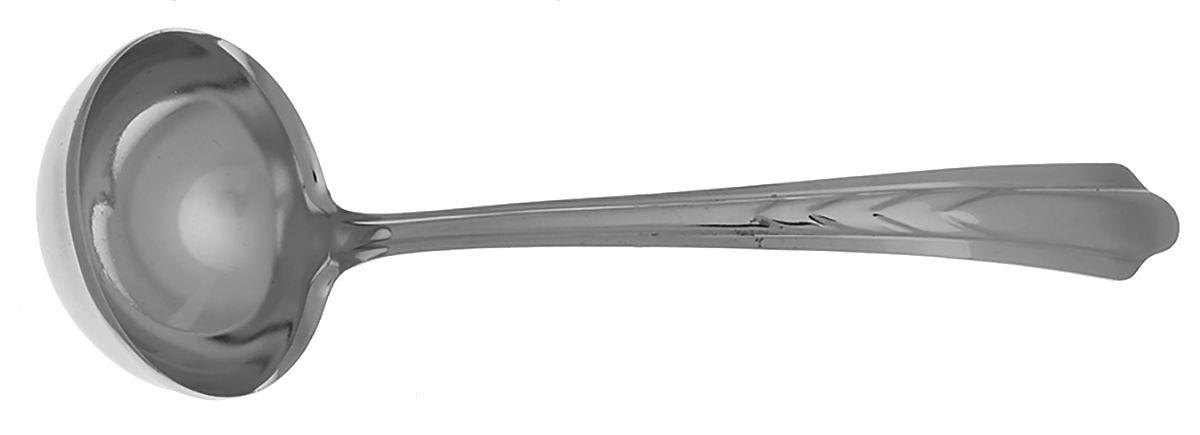 Stainless Flatware Solid Gravy Ladle by Unknown Mfg Silver-1