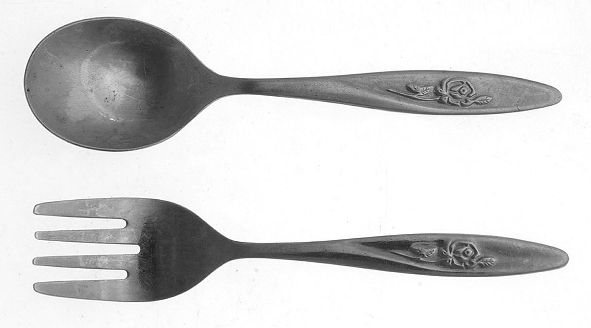 Stainless Flatware 2 Pc Baby Set (BF, BS) by Unknown Mfg Silver-1