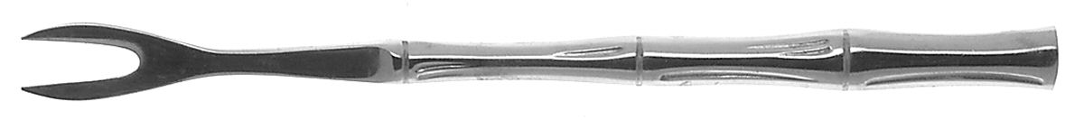 Stainless Flatware Individual Hors D'Oeuvres Fork - Set of 9 by Unknown Mfg Silver-1