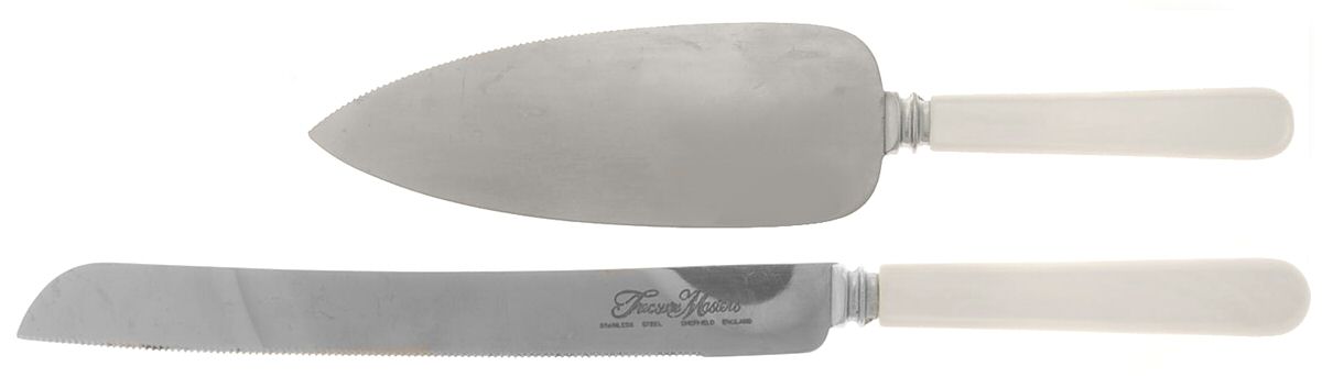 Stainless Flatware 2 Piece Cake Serving Set (CAKSL & CAKST) by Unknown Mfg Silver-1