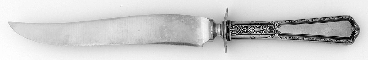 UNF567 (Sterling) Small Carving Knife W/Sterling Guard by Unknown Mfg Silver-1