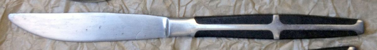 UNF581 (Stainless) Modern Solid Knife by Unknown Mfg Silver-1