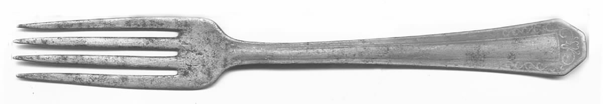 UNF586 (Silverplate) Fork by Unknown Mfg Silver-1