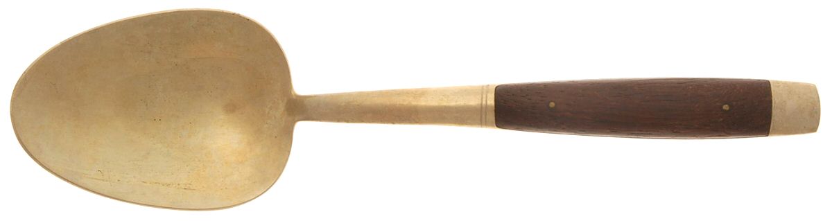 Imperial Rose (Brassware) Large Solid Serving Spoon by Unknown Mfg Silver-1