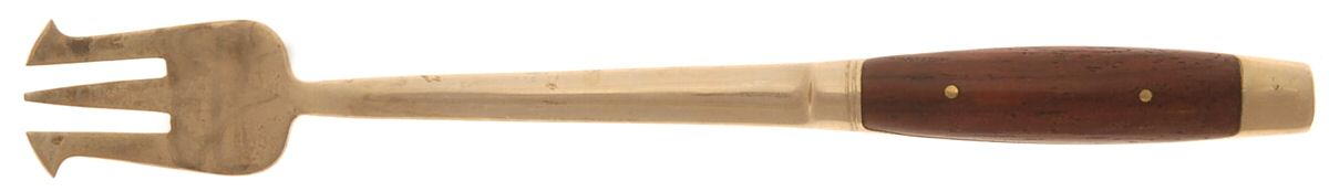 Imperial Rose (Brassware) Short Handle Pickle/Olive Fork by Unknown Mfg Silver-1