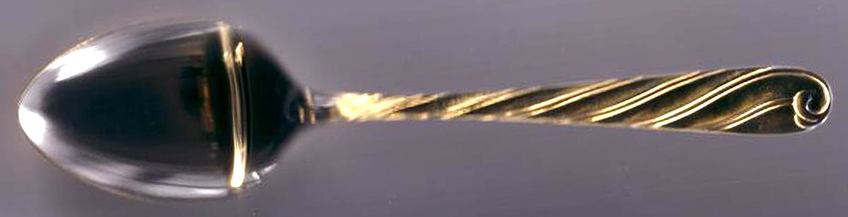 UNF598 (Gold Electroplate) Teaspoon by Unknown Mfg Silver-1