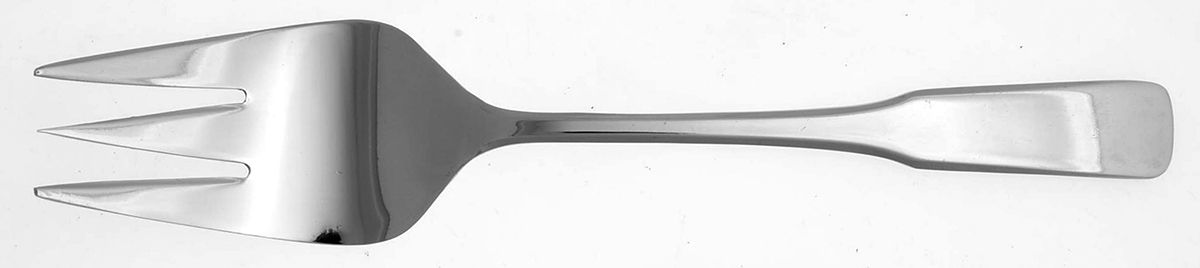 Ski & Sea (Stainless) Medium Solid Cold Meat Serving Fork by Unknown Mfg Silver-1