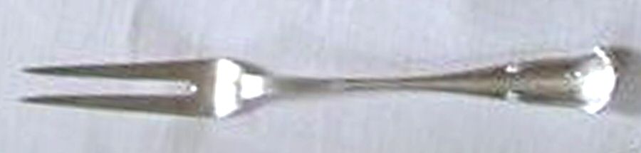 800-12 (Sterling) Small 2-Tine Cold Meat Serving Fork by Unknown Mfg Silver-1
